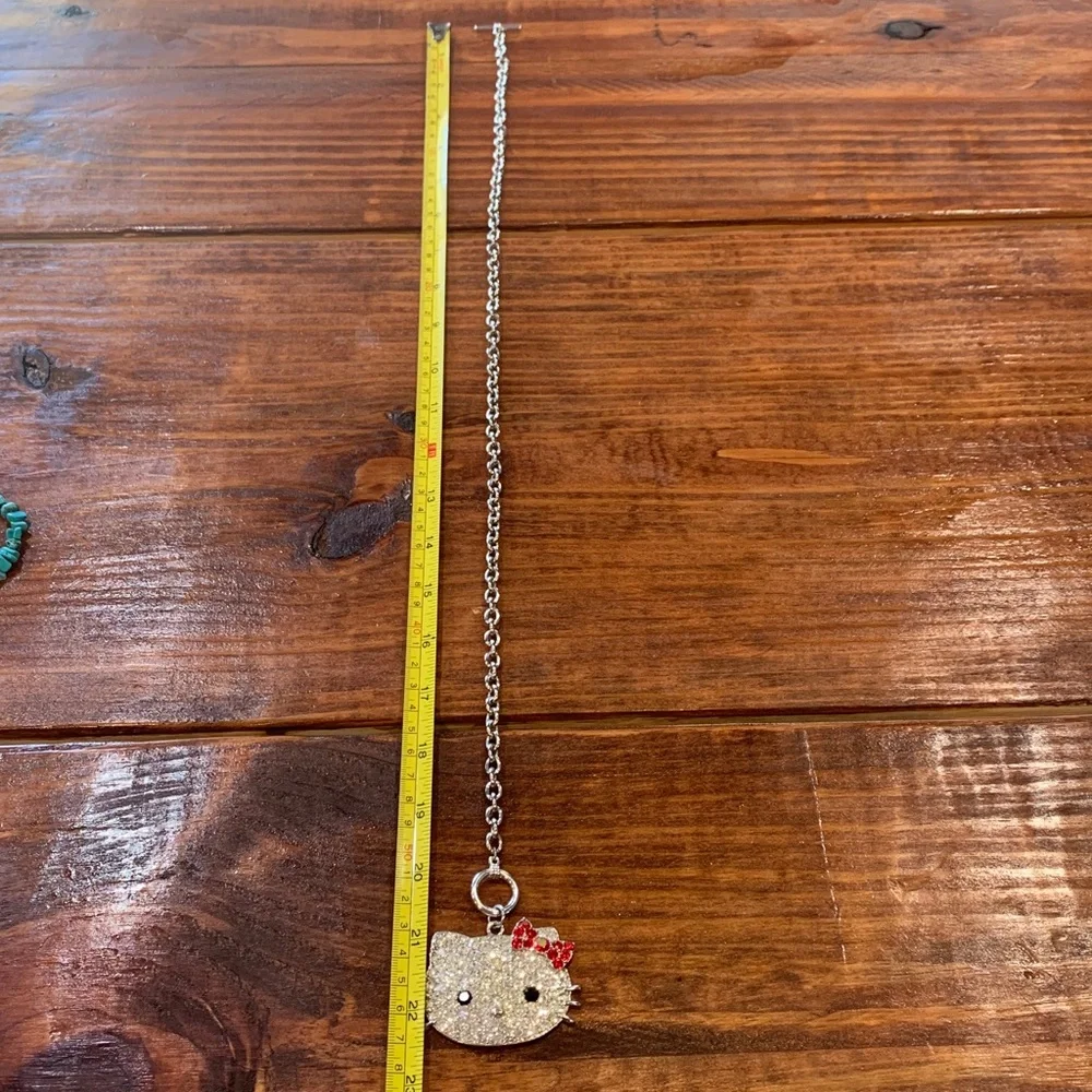 Sanrio Hello Kitty Large Rhinestone Pendant Necklace - Picture 15 of 17